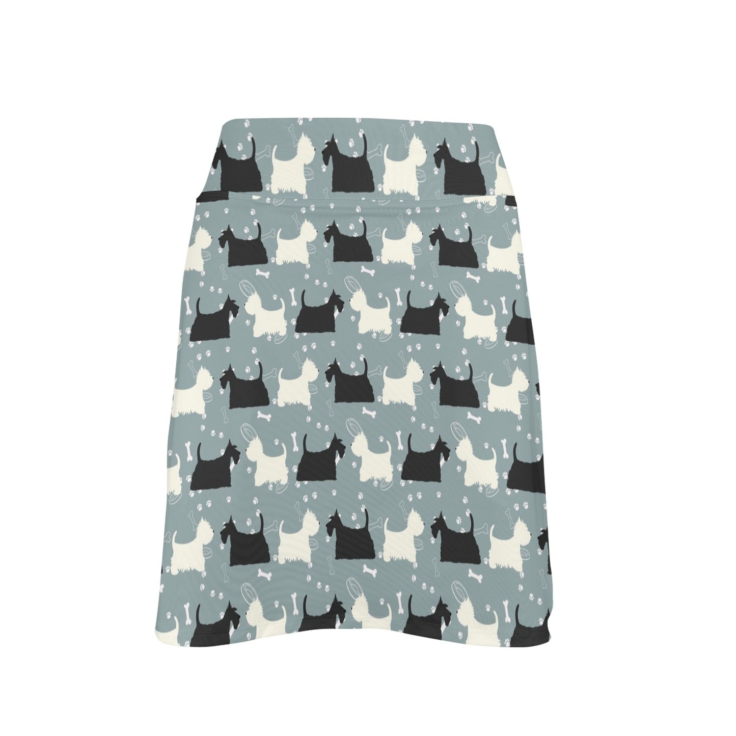 Scottish Terriers Print Design LKS301 17" Golf & Pickleball Skort with Pockets