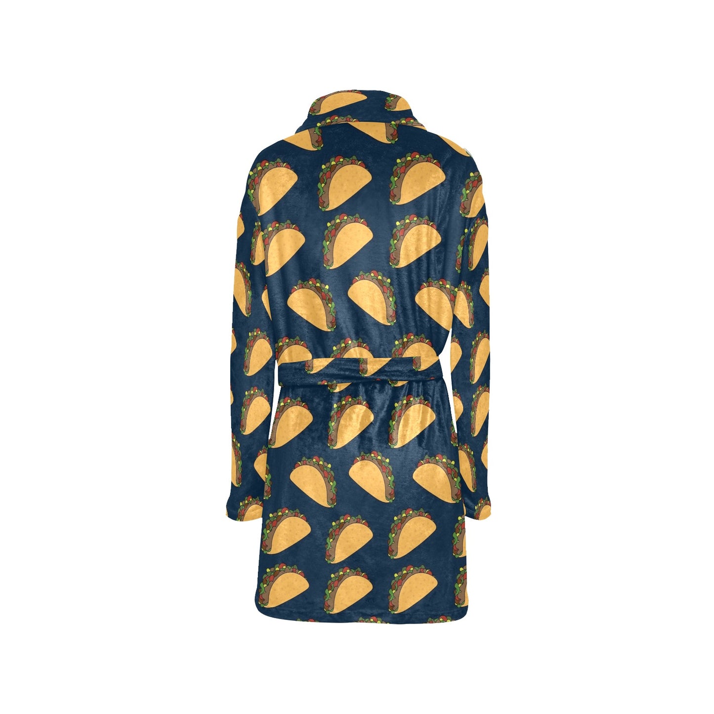 Taco Pattern Print Design TC04 Women's Fleece Robe