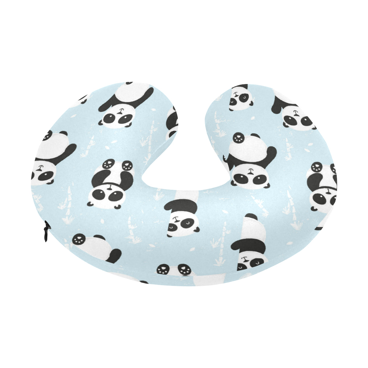 Panda Pattern Print Design A01 U-Shaped Travel Neck Pillow