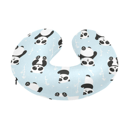 Panda Pattern Print Design A01 U-Shaped Travel Neck Pillow