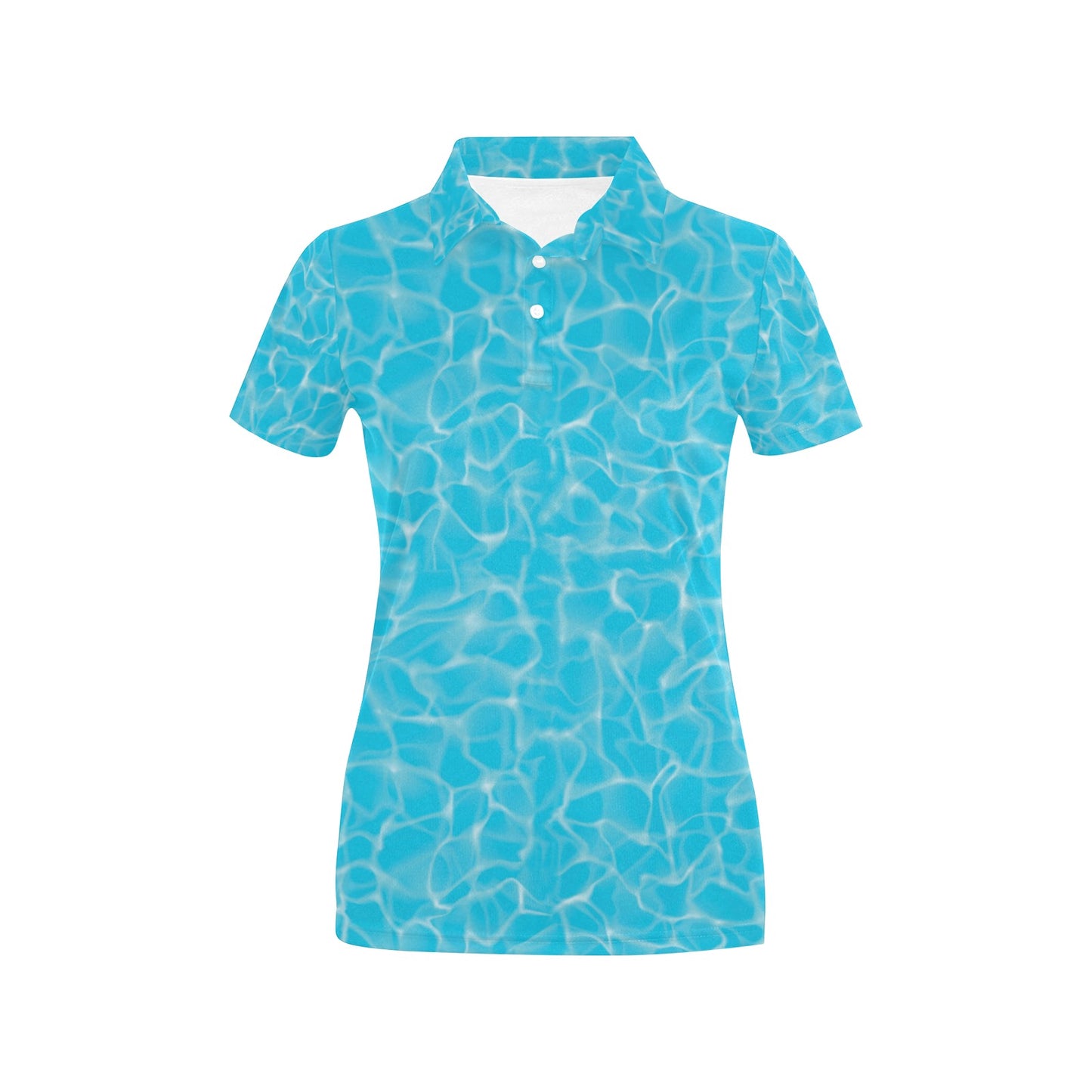 Swimming Pool Texture Print Design LKS301 Women's Polo Shirt