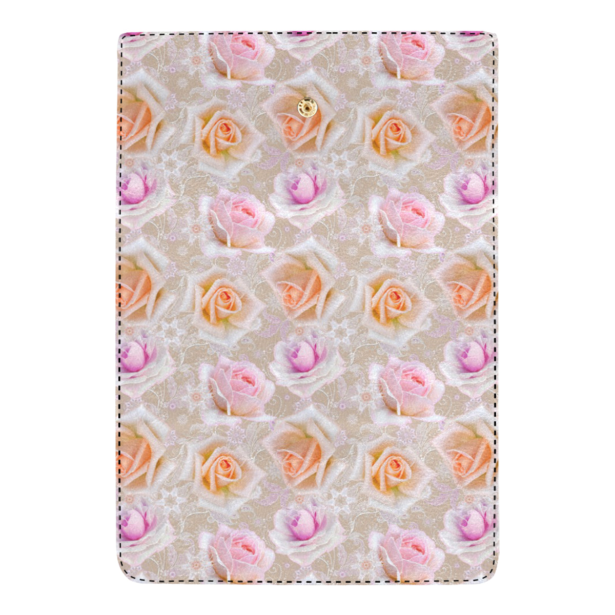 Rose Pattern Print Design RO011 Women's Trifold Wallet