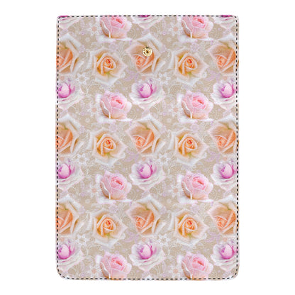 Rose Pattern Print Design RO011 Women's Trifold Wallet