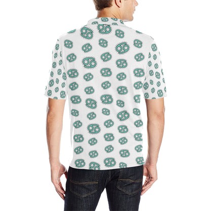 Cancer Zodiac Pattern Print Design 04 Men Polo Shirt