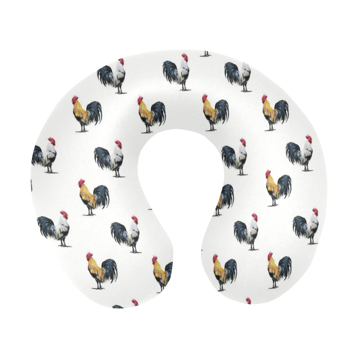 Chicken Pattern Print Design 02 U-Shaped Travel Neck Pillow