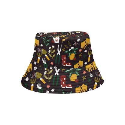 Gardening Pattern Print Design G05 Unisex Bucket Hat