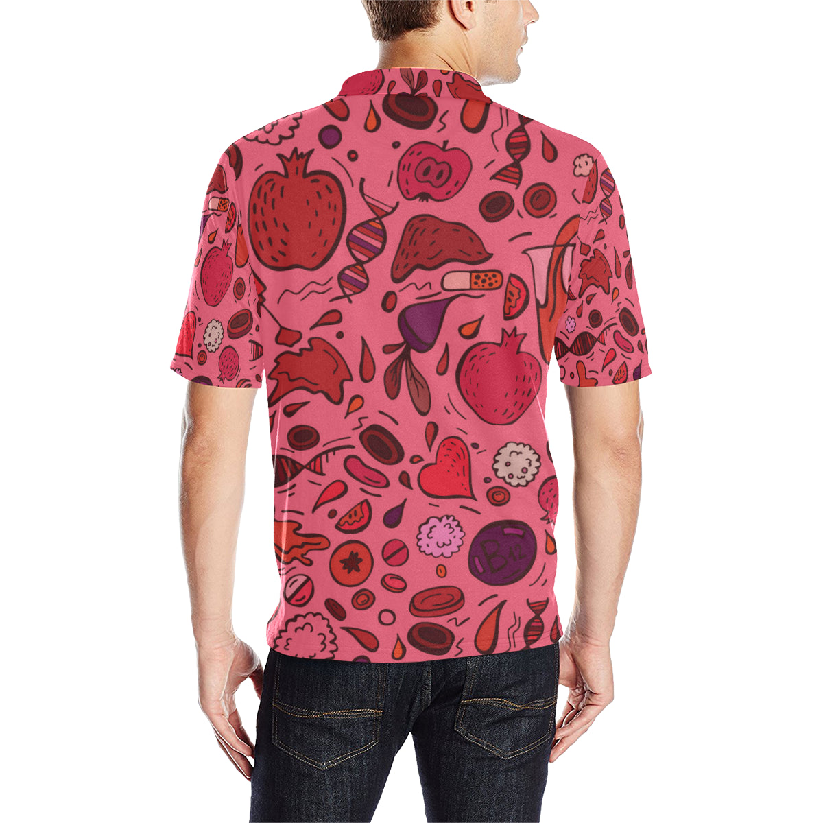 Phlebotomist Pattern Print Design A01 Men Polo Shirt