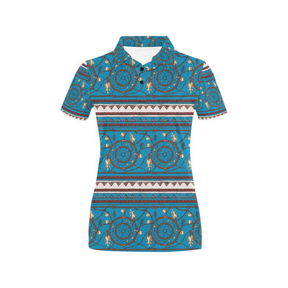 Dream catcher aztec Women's Polo Shirt