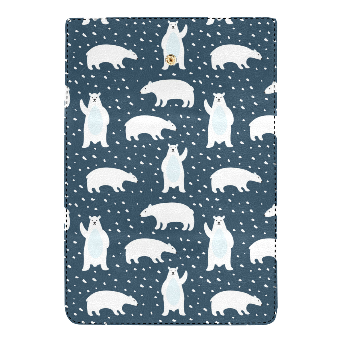 Polar Bear Pattern Print Design A02 Women's Trifold Wallet
