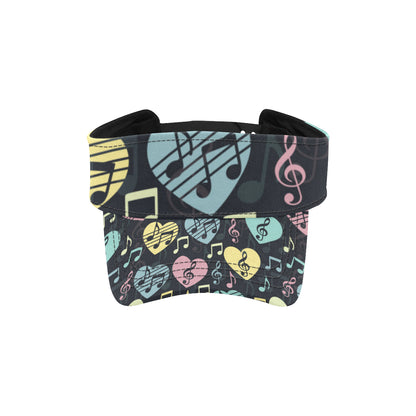 Music note Pattern Print Design A03 Unisex Sun Visor