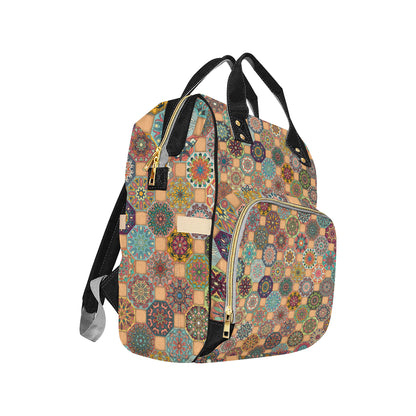 Boho Pattern Print Design 07 Diaper Bag Backpack