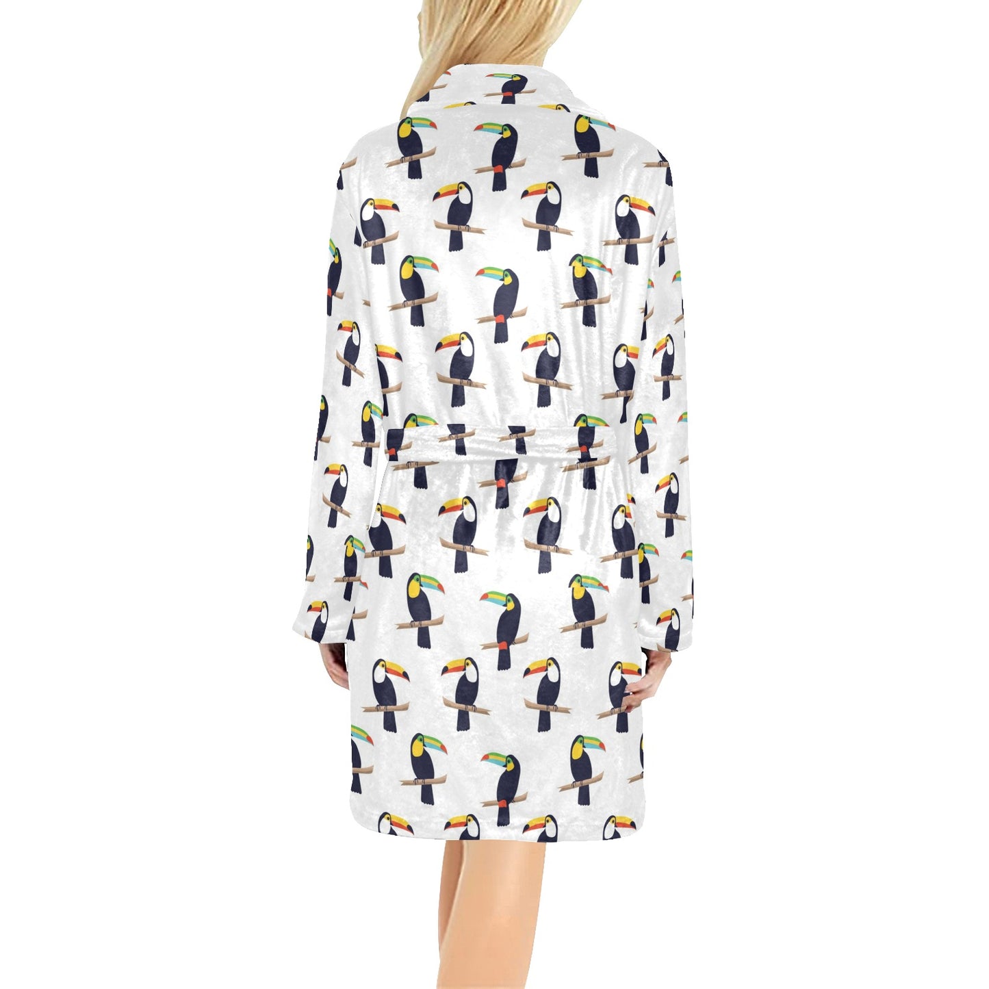 Toucan Print Design LKS305 Women's Fleece Robe