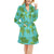 Spinach Print Design LKS301 Women's Fleece Robe