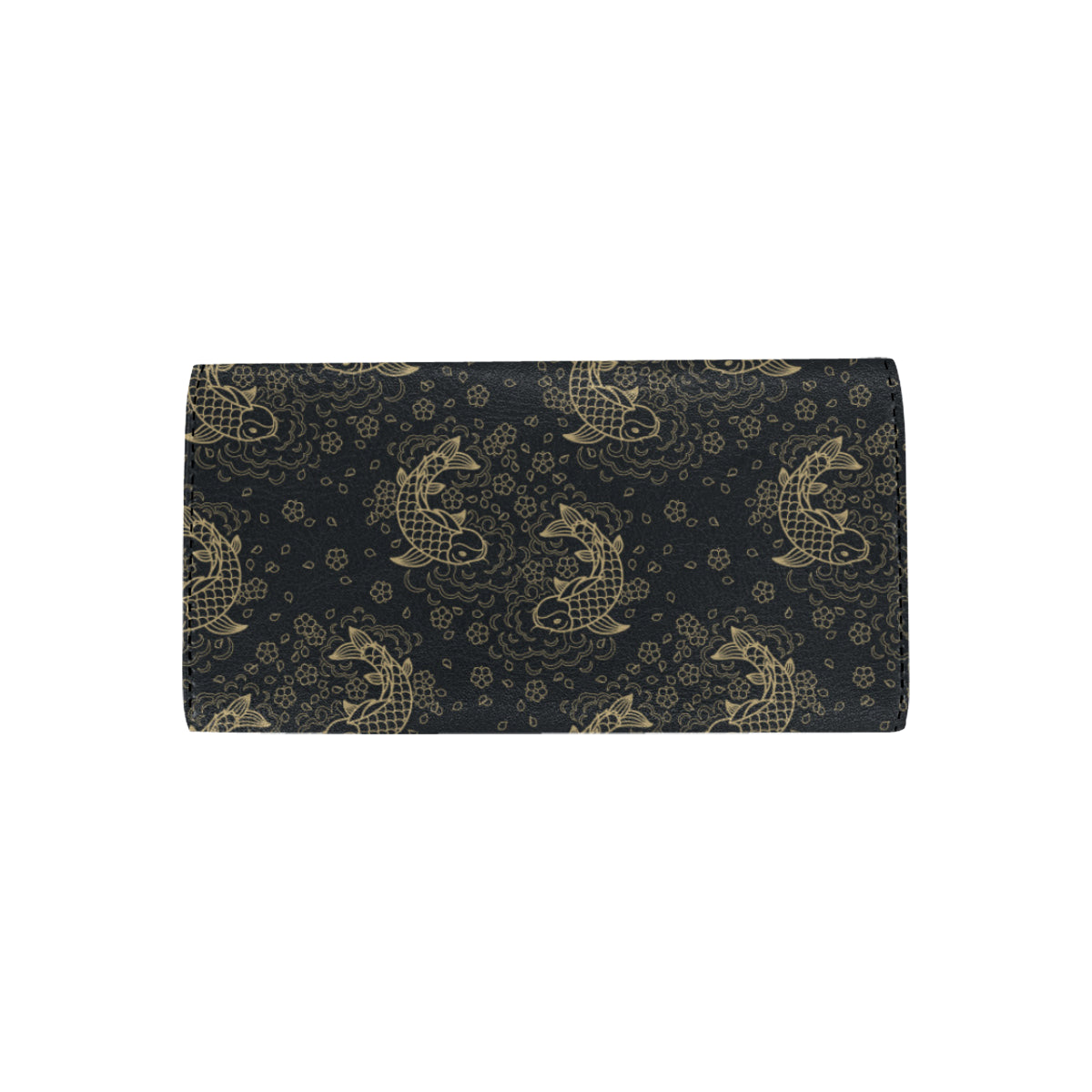 KOI Fish Pattern Print Design 02 Women's Trifold Wallet