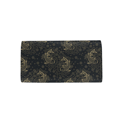 KOI Fish Pattern Print Design 02 Women's Trifold Wallet