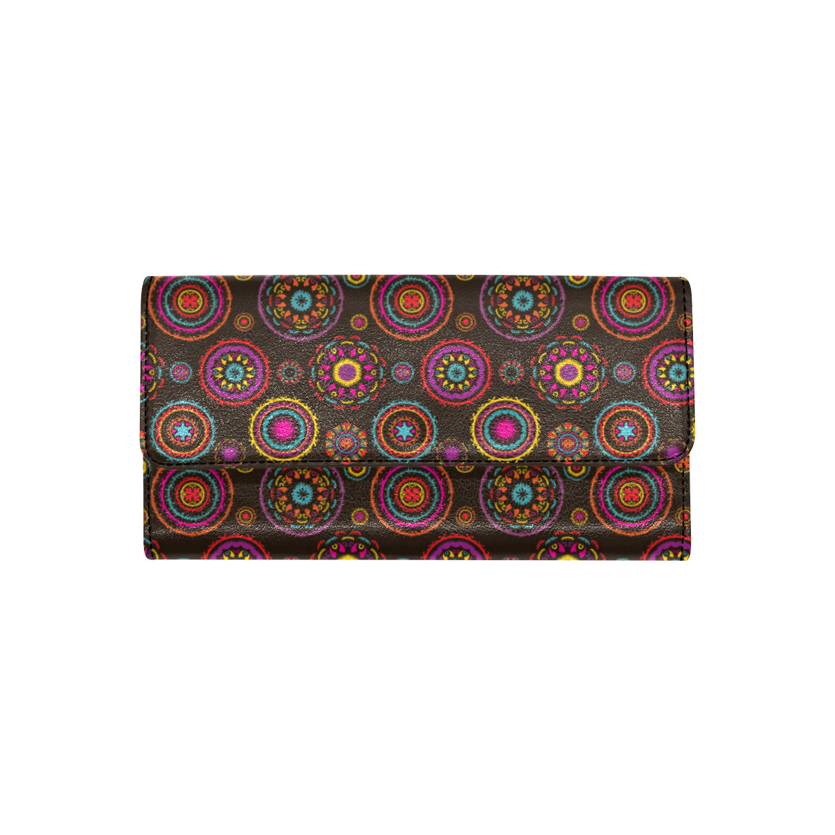 Bohemian Pattern Print Design 01 Women's Trifold Wallet
