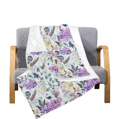 Lilac Pattern Print Design LI06 Premium Quilt