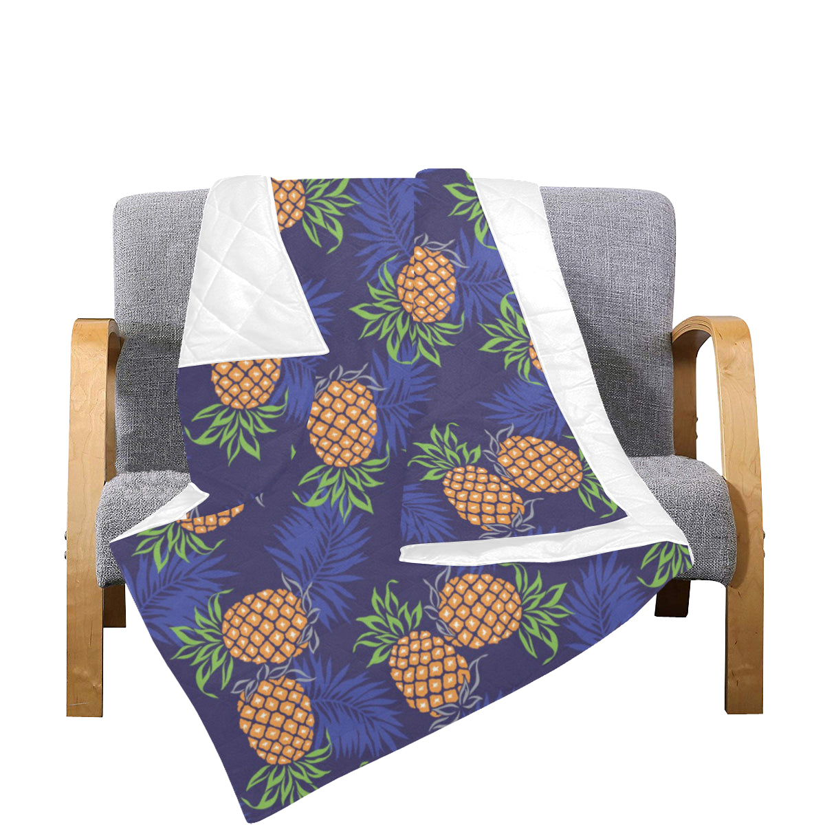 Pineapple Pattern Print Design PP02 Premium Quilt