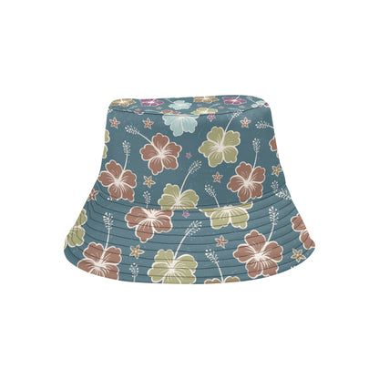 Hibiscus Pattern Print Design HB033 Unisex Bucket Hat