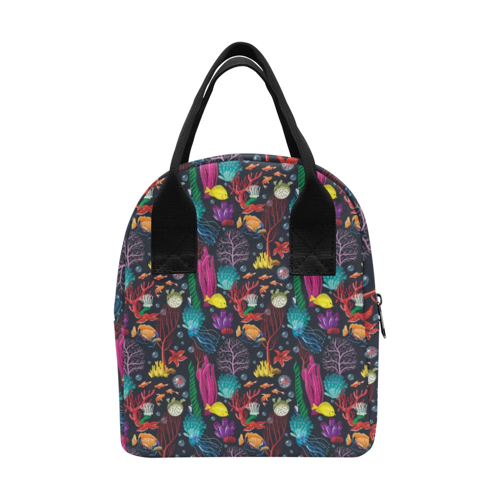 Underwater Cute Print Design LKS303 Insulated Lunch Bag