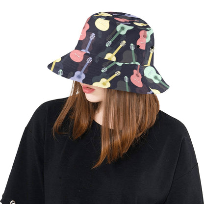 Acoustic Guitar Print Design LKS401 Unisex Bucket Hat