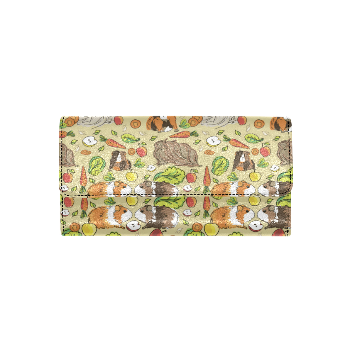 Guinea Pig Pattern Print Design 02 Women's Trifold Wallet