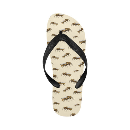 Bee Print Design LKS306 Flip Flops