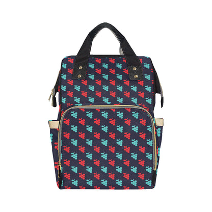 Grape Pattern Print Design GP07 Diaper Bag Backpack