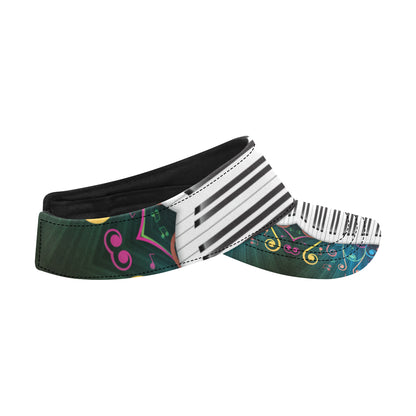 Piano Pattern Print Design 01 Unisex Sun Visor