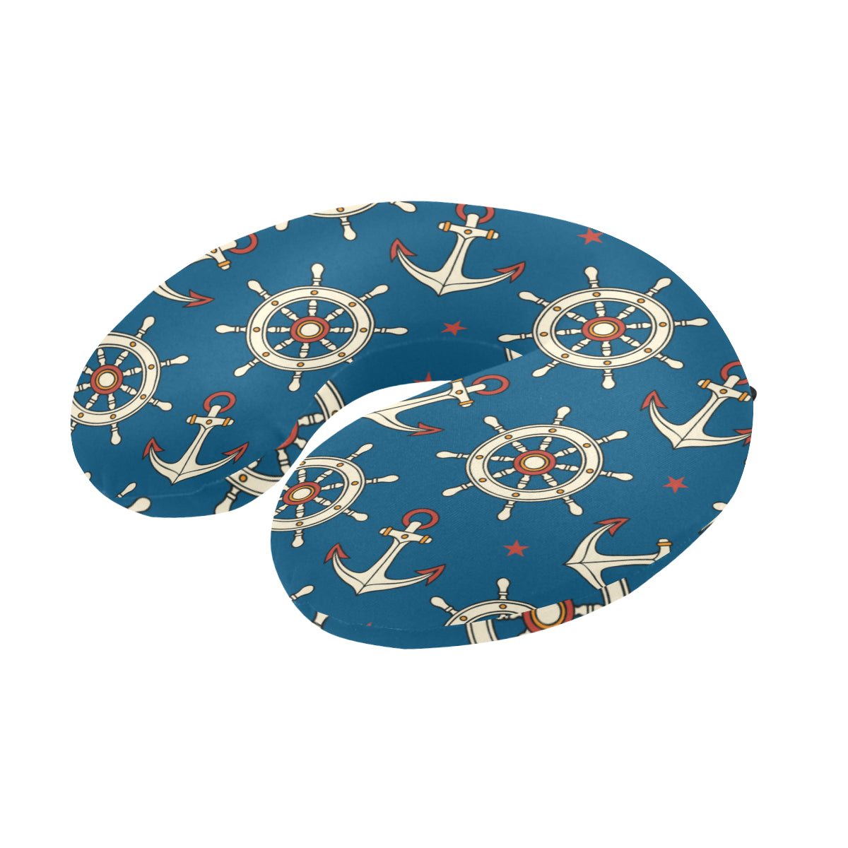Anchor Pattern Print Design 02 U-Shaped Travel Neck Pillow