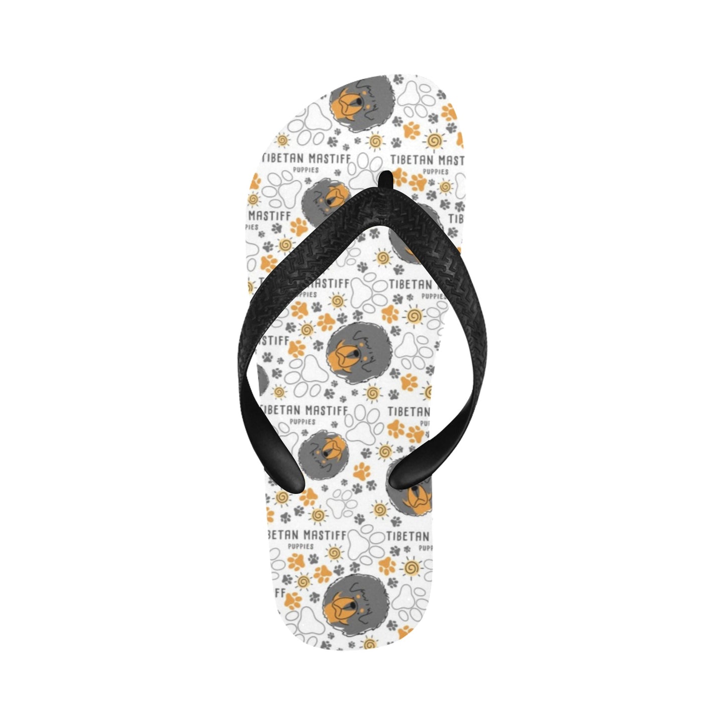 Tibetan Mastiffs Print Design LKS302 Flip Flops