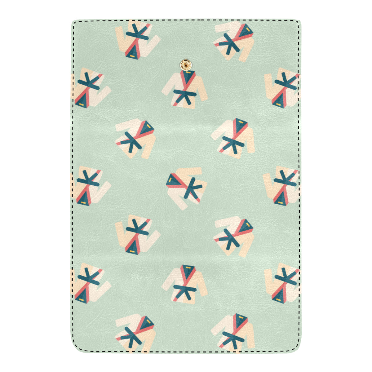 Karate Pattern Print Design 02 Women's Trifold Wallet