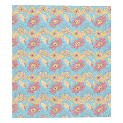 Gerberas Pattern Print Design GB04 Premium Quilt