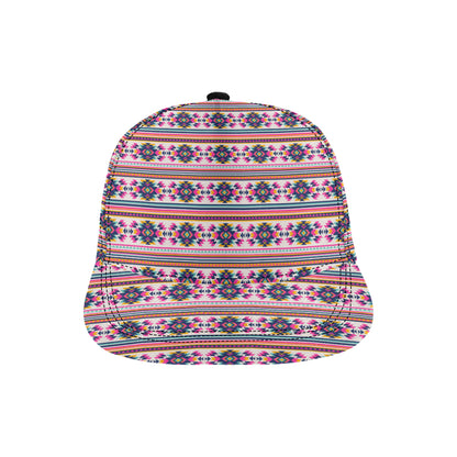 Indian Navajo Neon Themed Design Print Snapback Cap