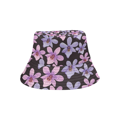 Orchid Pattern Print Design OR08 Unisex Bucket Hat