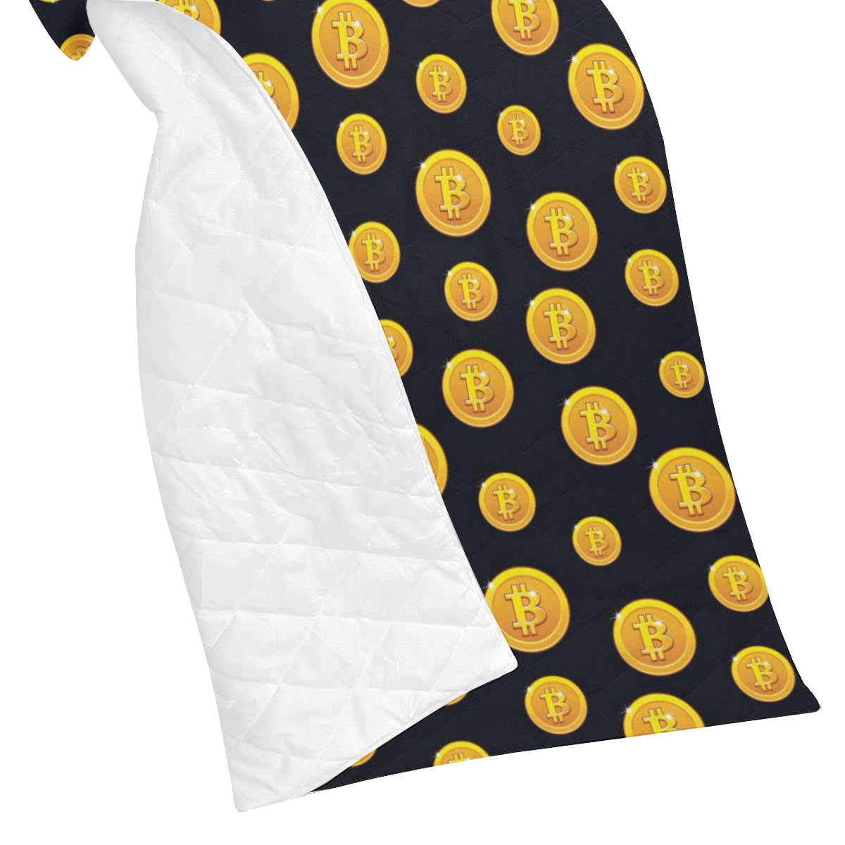 Bitcoin Pattern Print Design DO04 Premium Quilt