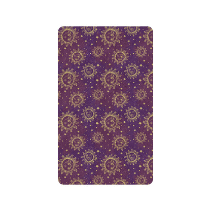 Sun Moon Star Design Themed Print Rubber Doormat