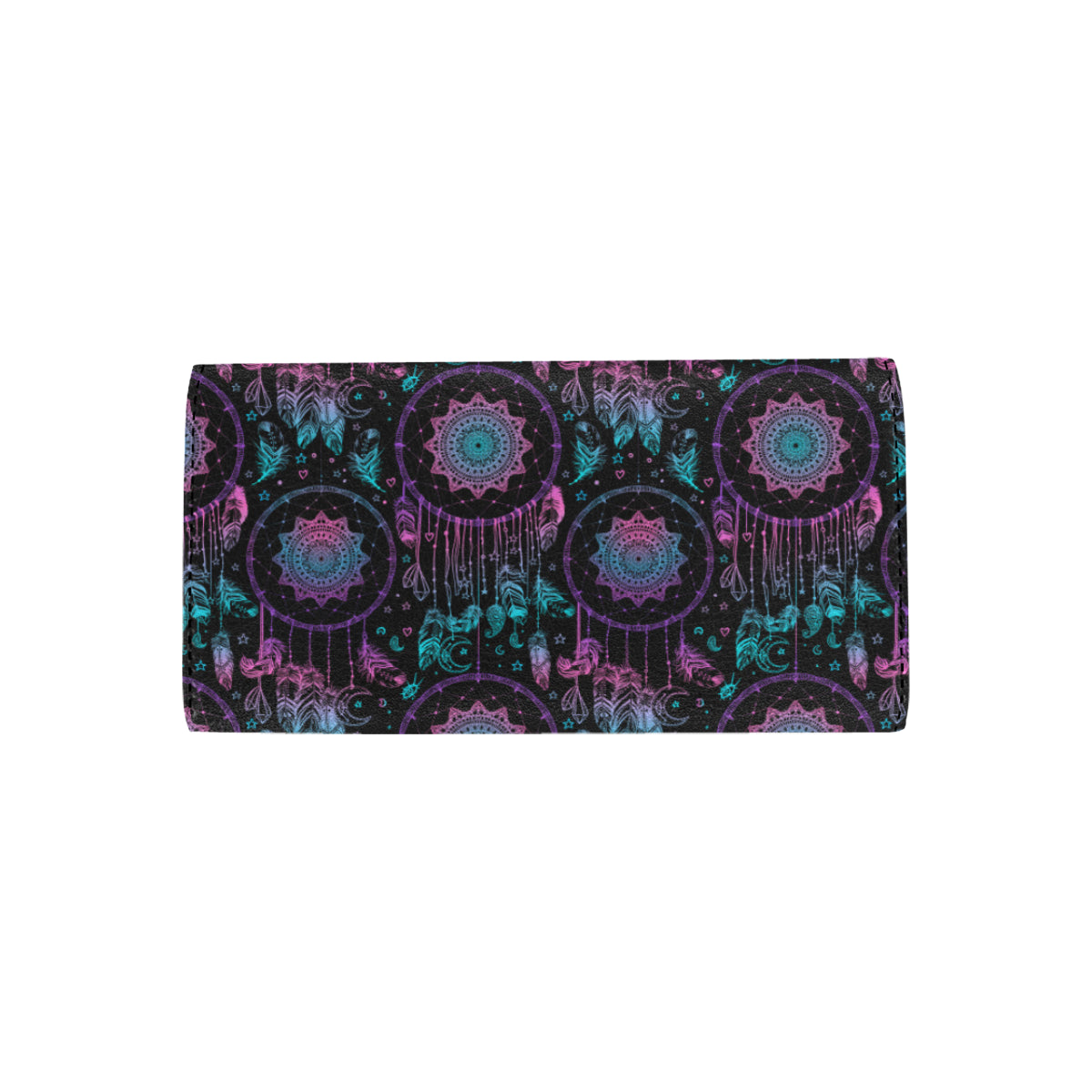 Dream catcher boho mandala Women's Trifold Wallet
