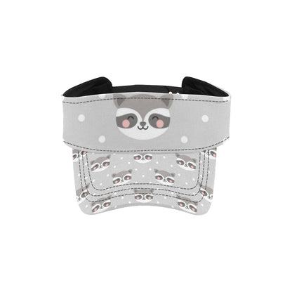 Raccoon Pattern Print Design A04 Unisex Sun Visor