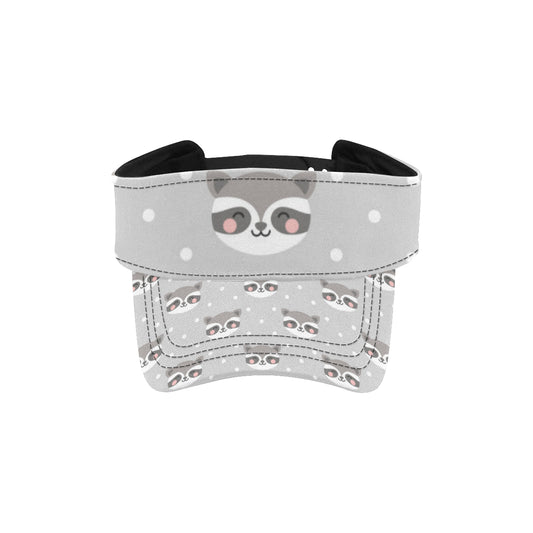 Raccoon Pattern Print Design A04 Unisex Sun Visor