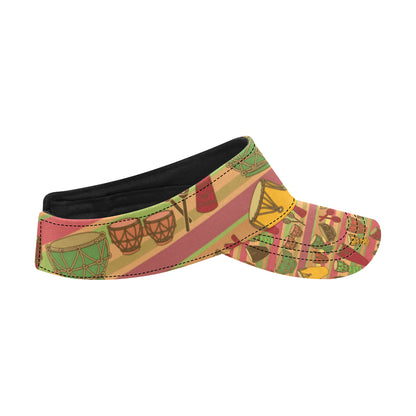 Percussion Pattern Print Design 01 Unisex Sun Visor
