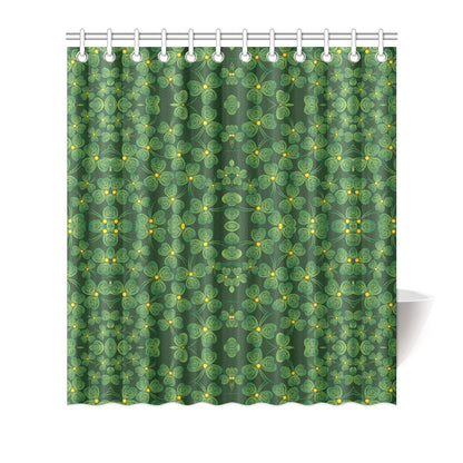 Shamrock Pattern Shower Curtain
