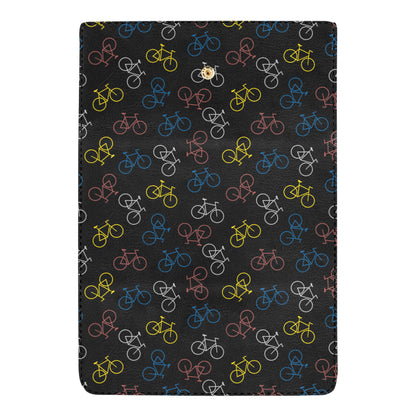 Bicycle Pattern Print Design 03 Women's Trifold Wallet