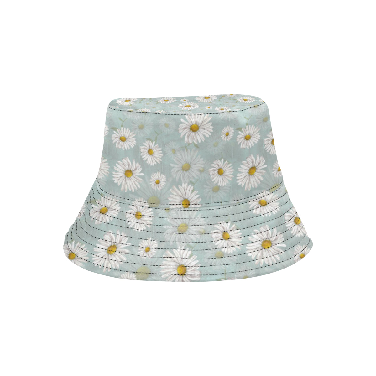 Daisy Pattern Print Design DS012 Unisex Bucket Hat