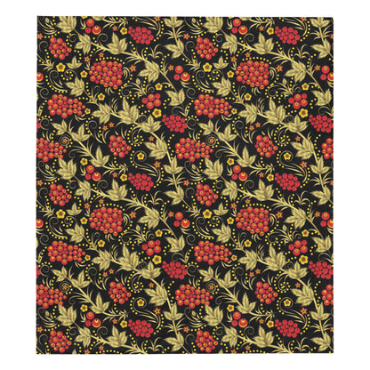 Cranberry Pattern Print Design CB02 Premium Quilt