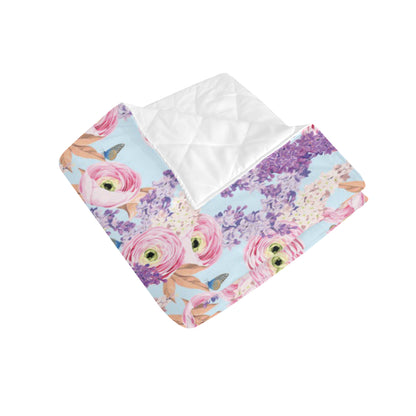 Lilac Pattern Print Design LI03 Premium Quilt