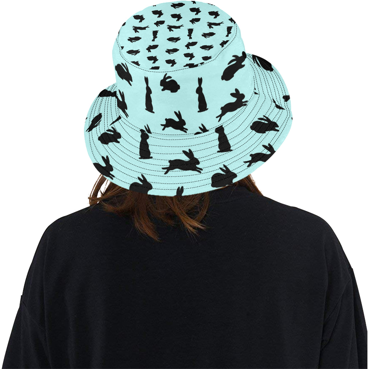 Rabbit Pattern Print Design RB010 Unisex Bucket Hat
