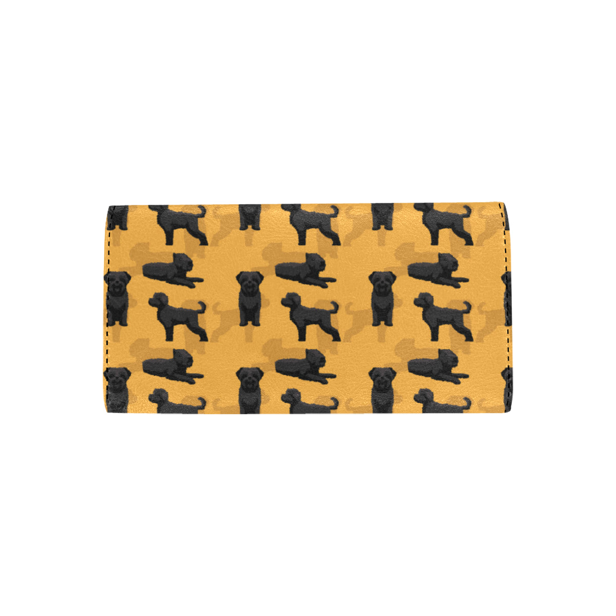 Bouviers des Flandres Pattern Print Design 01 Women's Trifold Wallet