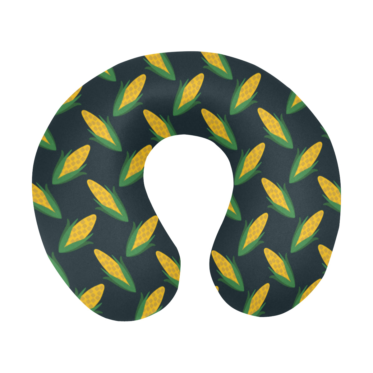 Corn Pattern Print Design 02 U-Shaped Travel Neck Pillow