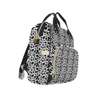 Cow Skin Pattern Print Design 04 Diaper Bag Backpack